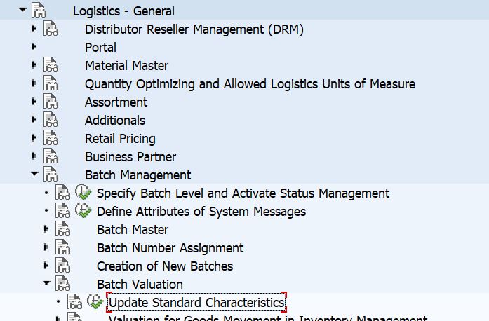 Batch Management Standard Characteristics Creation Sap Supply Chain Management 1878